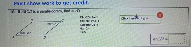 Could I have some help with this problem? I’m not sure what to do after I have x=6.-example-1