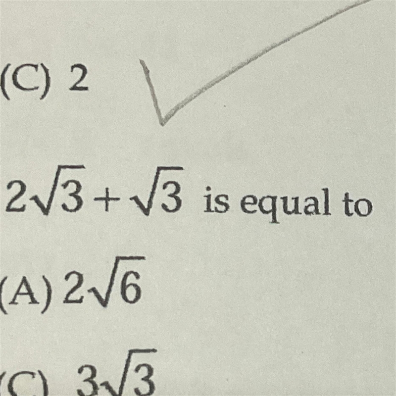 2root 3 + root 3 is equal to?-example-1