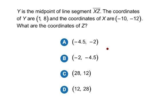 Please explain Y is the midpoint of line segment XZ-example-1