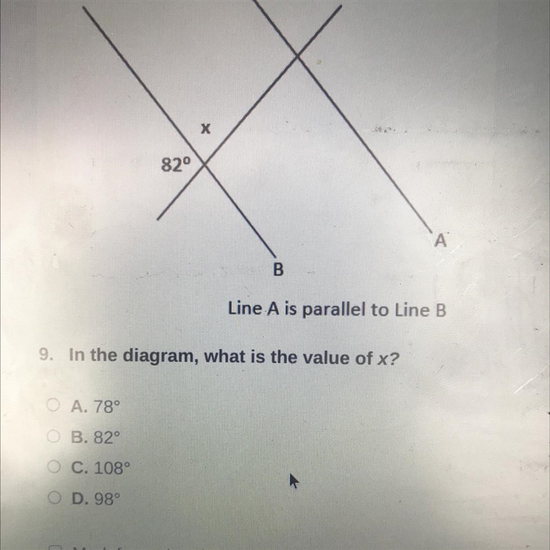 In the diagram, what is the value of x?-example-1