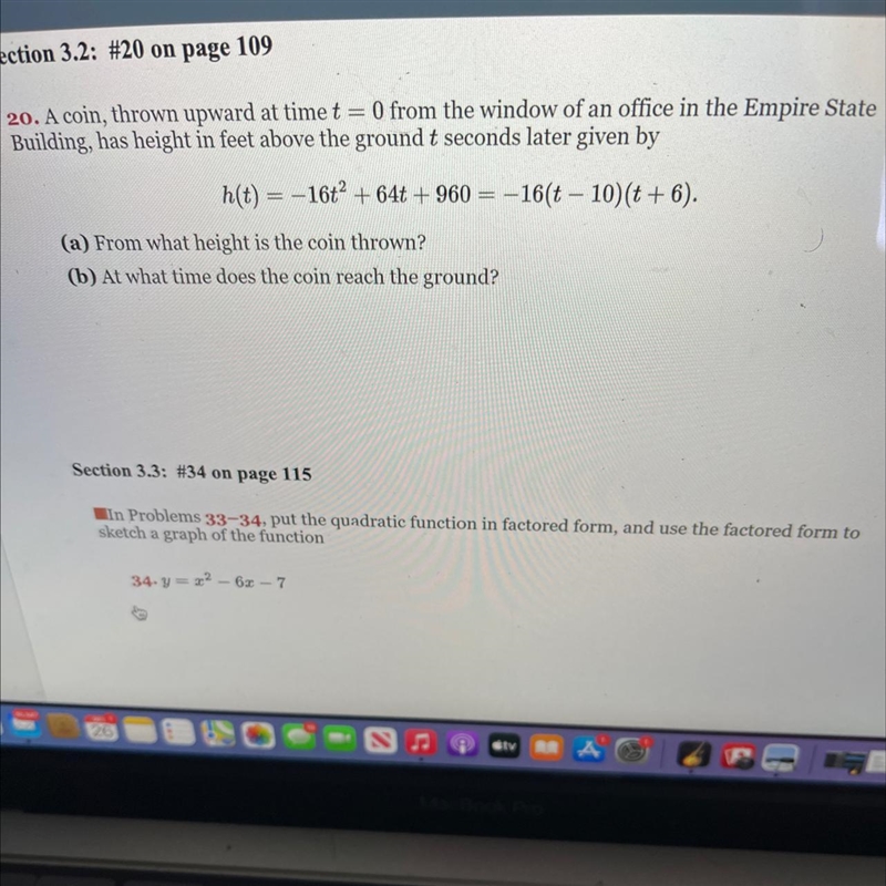 1.From What height is the coin thrown1a. At what time does the coin reach the ground-example-1