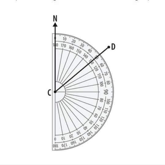 Work out the bearing of D from C. (Hint: bearings are written with three digits.)-example-1