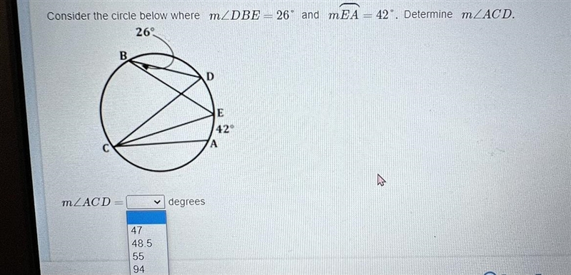 Consider the circle. geometry-example-1