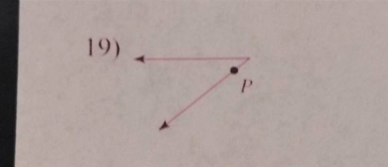 State if the given point is interior, exterior, or on the angle.-example-1