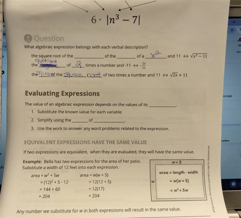 NO LINKS!!! Fill in the blanks of this sheet. Part 1​-example-1