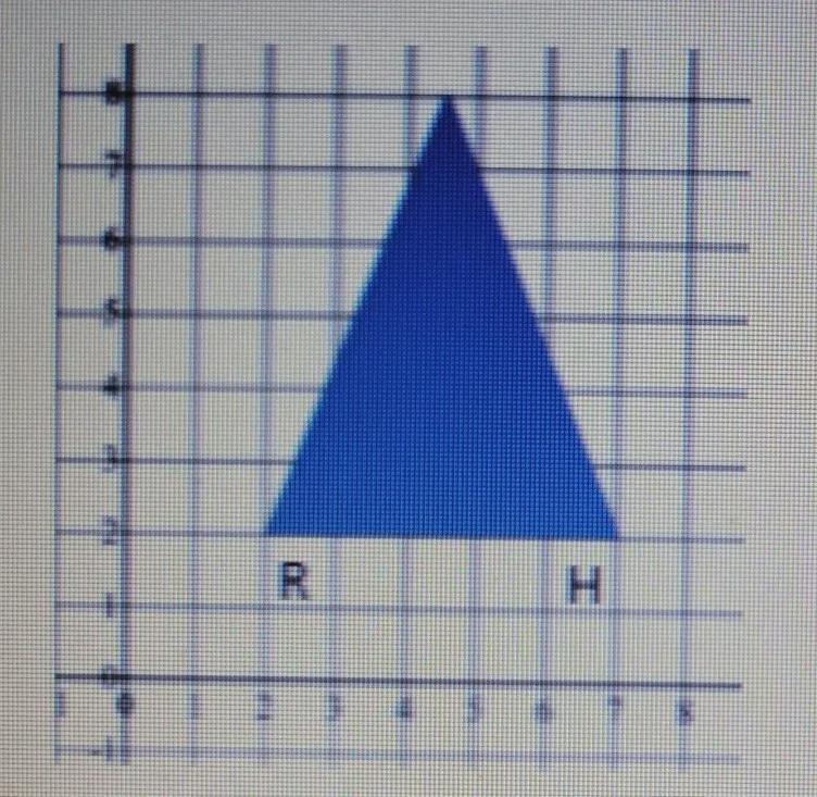 If we use RH as the base of this triangle, the height is ___ units.-example-1