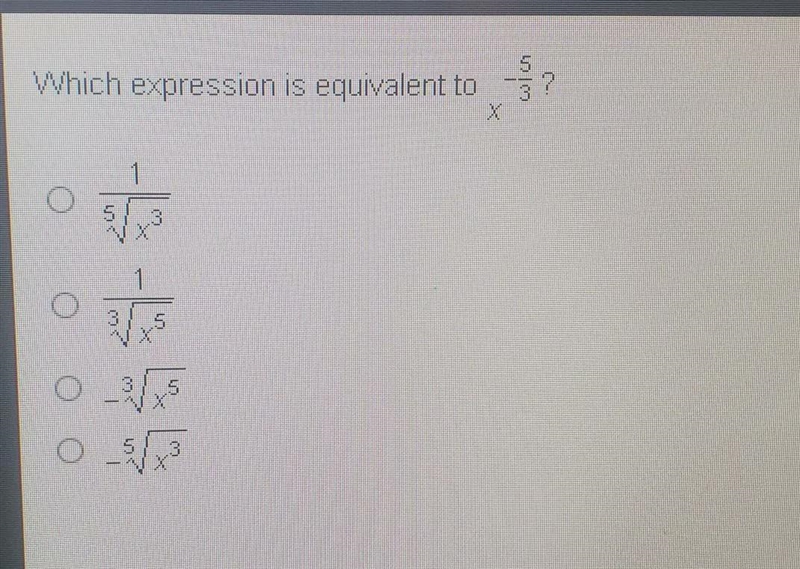 Which expression is equivalent to X O 47 1 X 1 ww 3 Vis 5 5 6 Which expression is-example-1