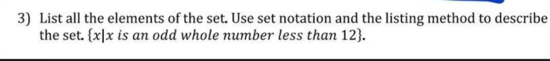 list all the elements of the set. use set notation and the listing method to describe-example-1