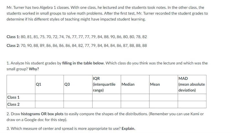 I did the chart already. I just need help with explaining it and the last two-example-1