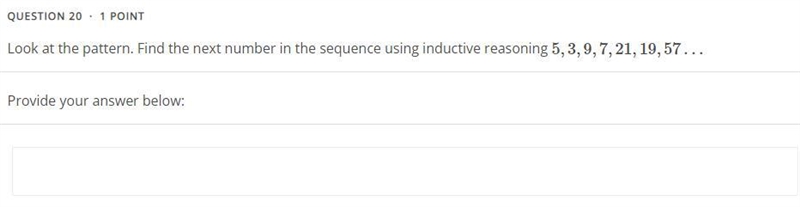 Look at the pattern. Find the next number in the sequence using inductive reasoning-example-1