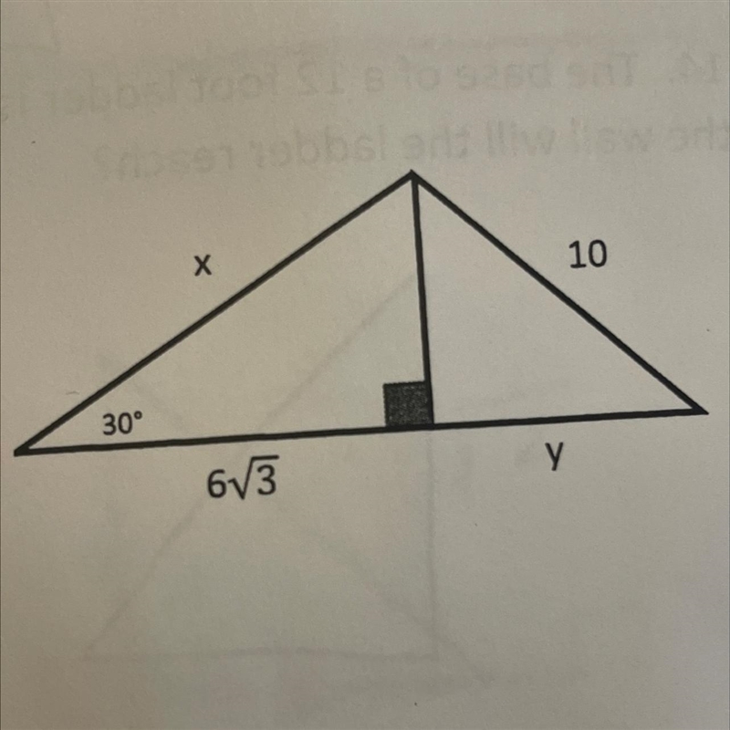 Find the missing length. Write answer as a simplified radical-example-1