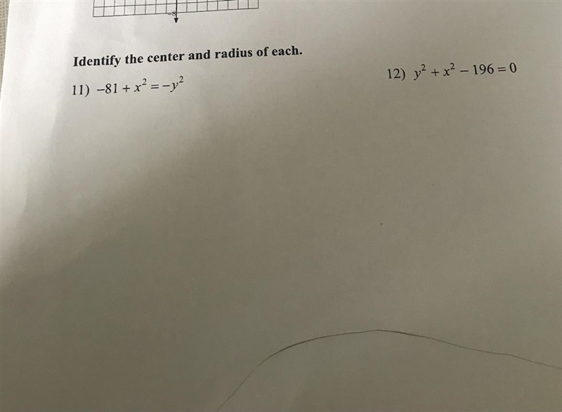 Can anyone help me identify the center & radius pls-example-1