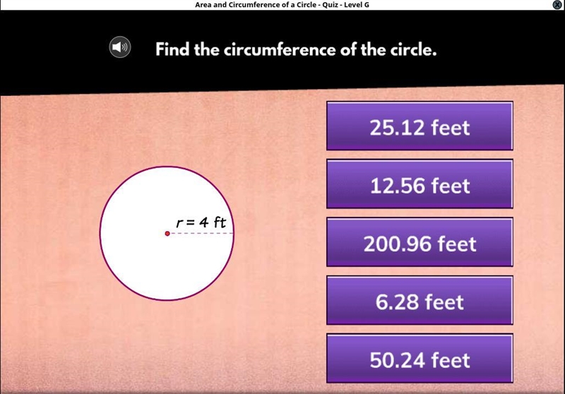 Find the comference of the circle-example-1