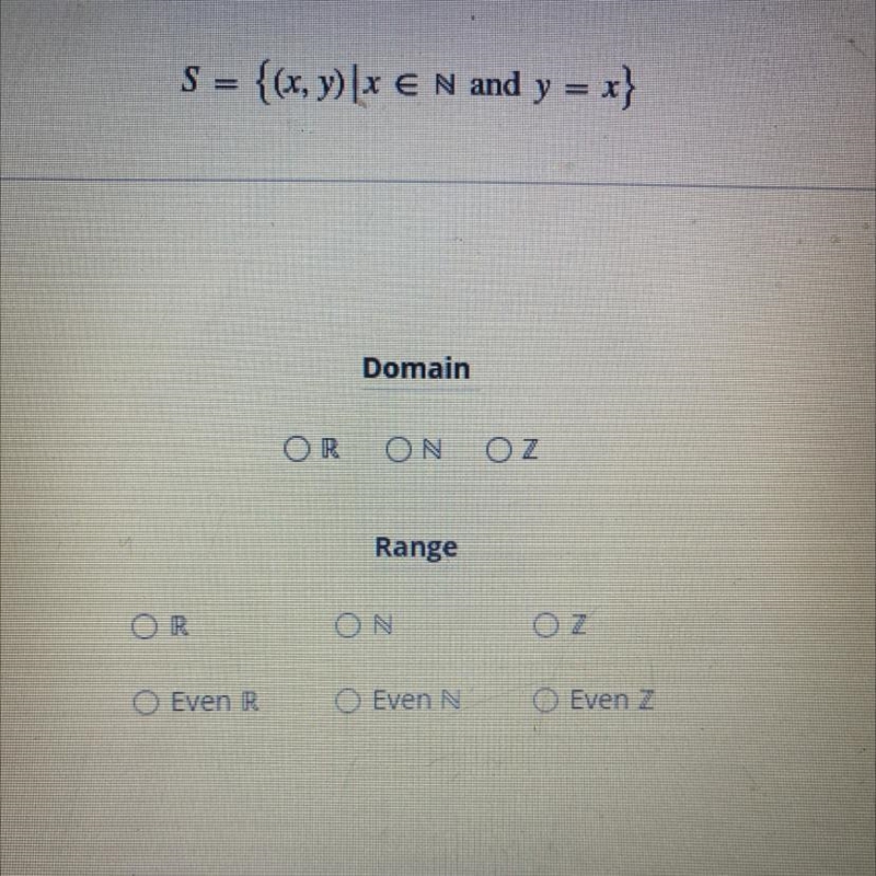 Determine the domain and range for the relation-example-1