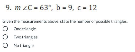 How many possible triangles? please help fast-example-1