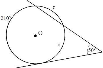 Find the value of z. answer choices A. 40 B. 56 C. 62 D. 80-example-1