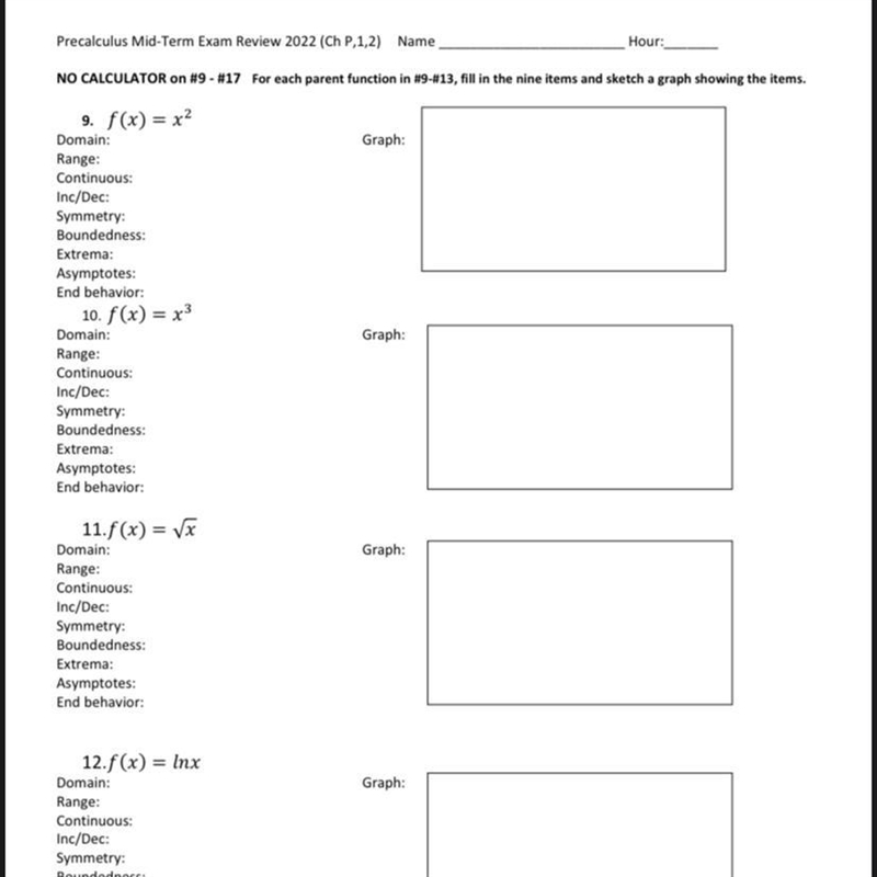 I need help with number 10. I have questions about the extreme and end behavior and-example-1