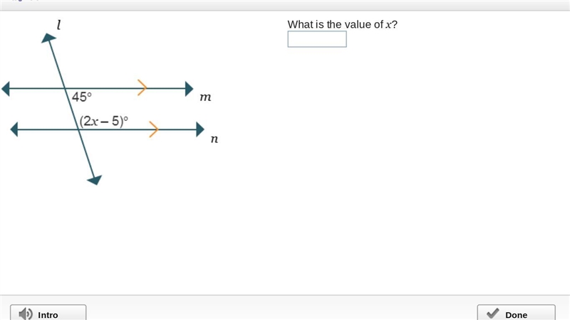 They are asking for the value of x-example-1