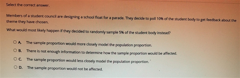 Select the correct answer. Members of a student council are designing a school float-example-1