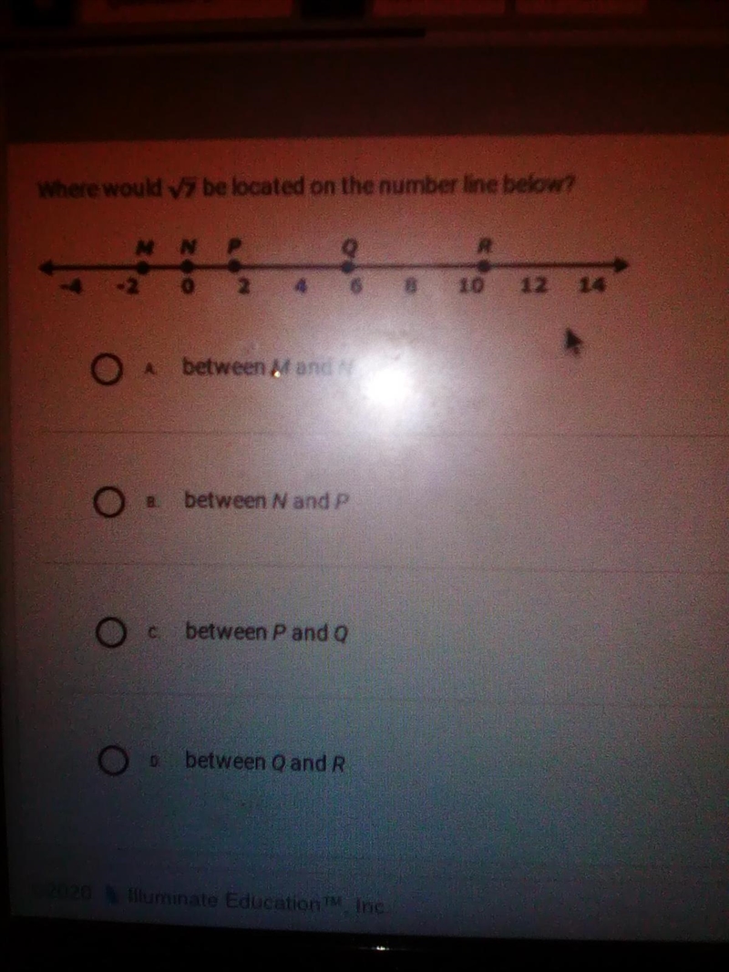 MN 10 Obetween MandN O = between N and P between P and a Obetween 0 and R-example-1