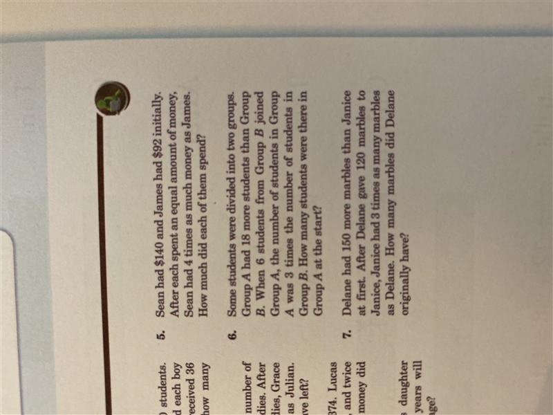 Number 5. I know the answer is 76 but how is that supposed to be shown in a bar model-example-1