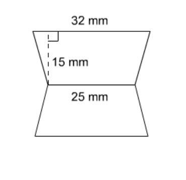 The necklace charm shown has two parts, each shaped like a trapezoid with identical-example-1