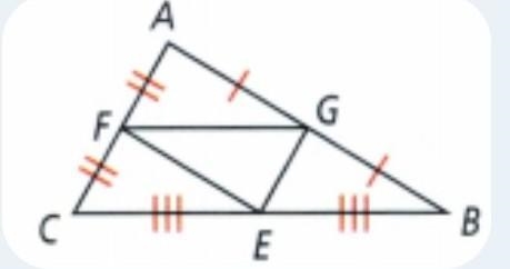 Find the midsegment of the triangle which is parallel to CA.​-example-1