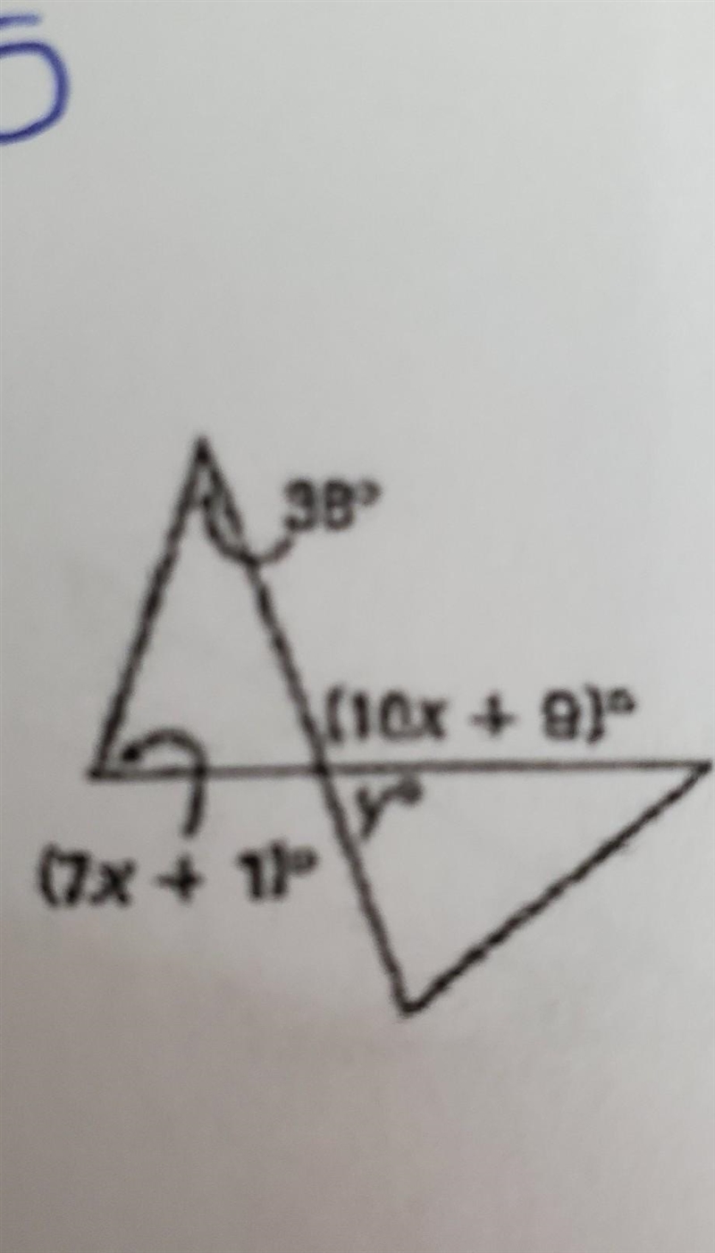 I need help with this. Find the value ( s ) of x and y.-example-1