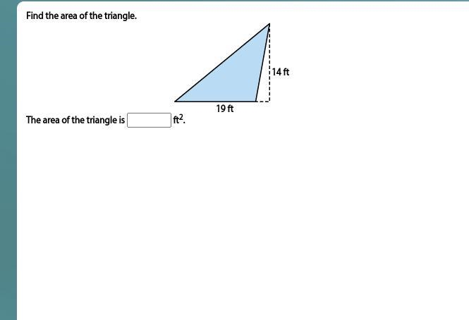 Find the area of the triangle.-example-1