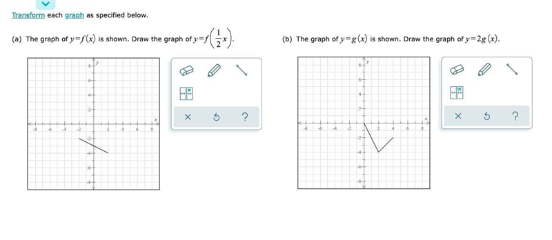 Transforming the graph of a function by shrinking or stretching-example-1