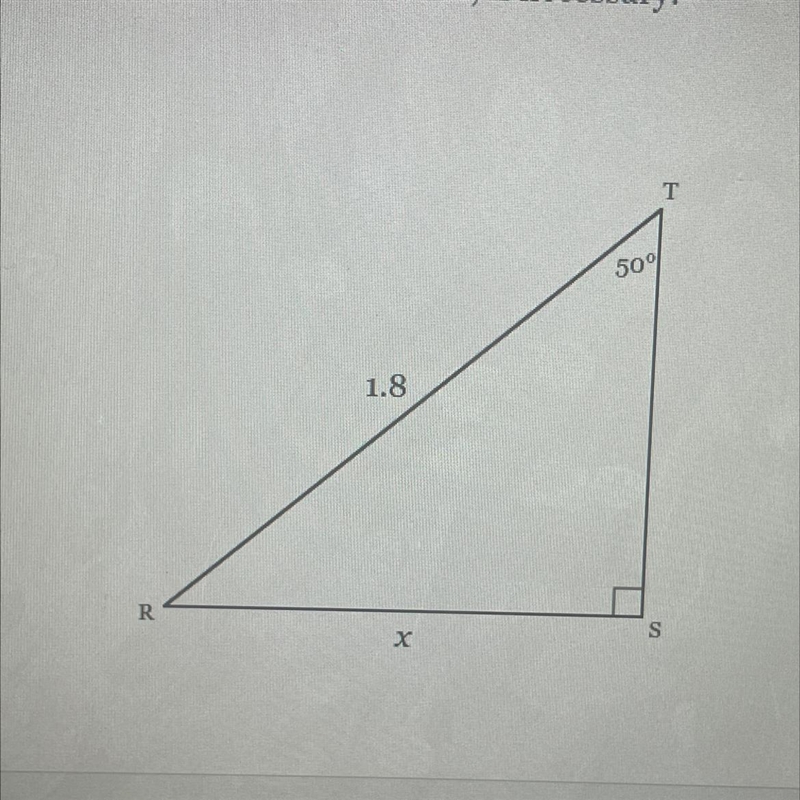 Please help I don't know if it's sin, cosin or tan-example-1