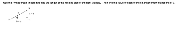 help Use the Pythagorean Theorem to find the length of the missing side of the right-example-1