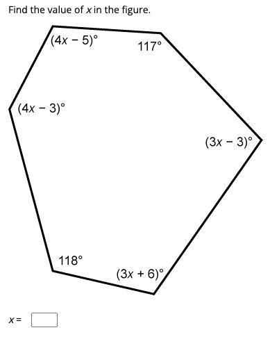 Solve for X in the figure-example-1