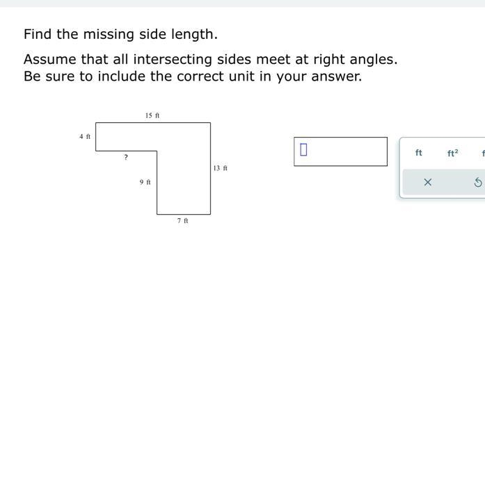 Find the missing side length-example-1