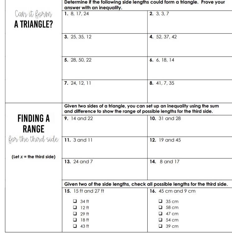 Triangle Inequality Theorem Ordering Angles & Sides of a Triangle - Geometry-example-1