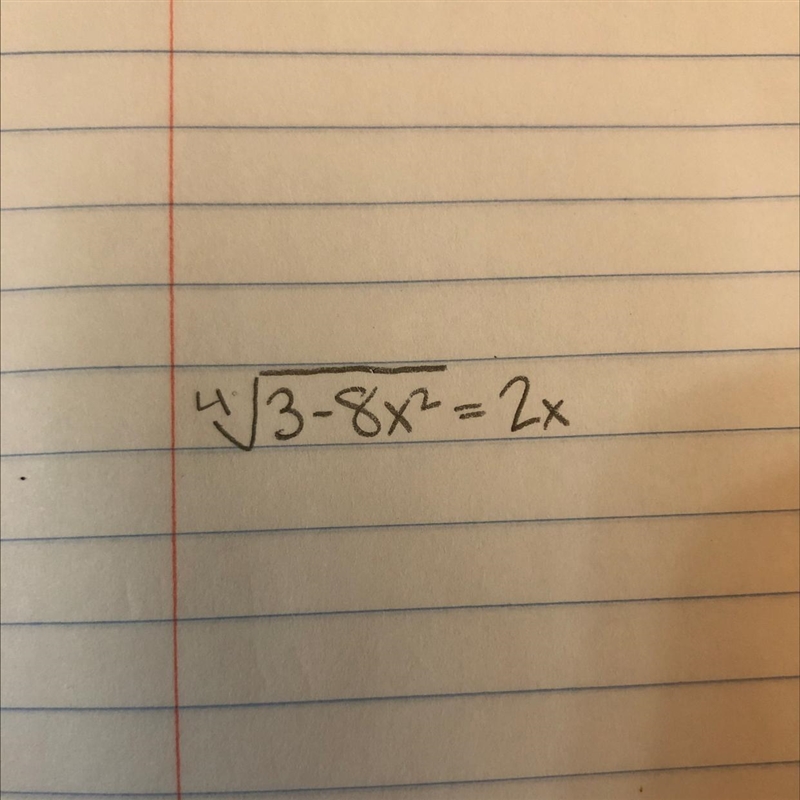 Solve the radical equation. Please explain each step in detail.-example-1