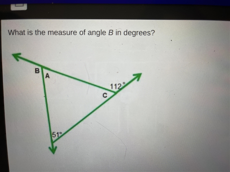 What is the measure of angle B in degrees-example-1