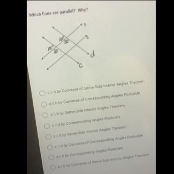 6. Which lines are parallel? Why?-example-1