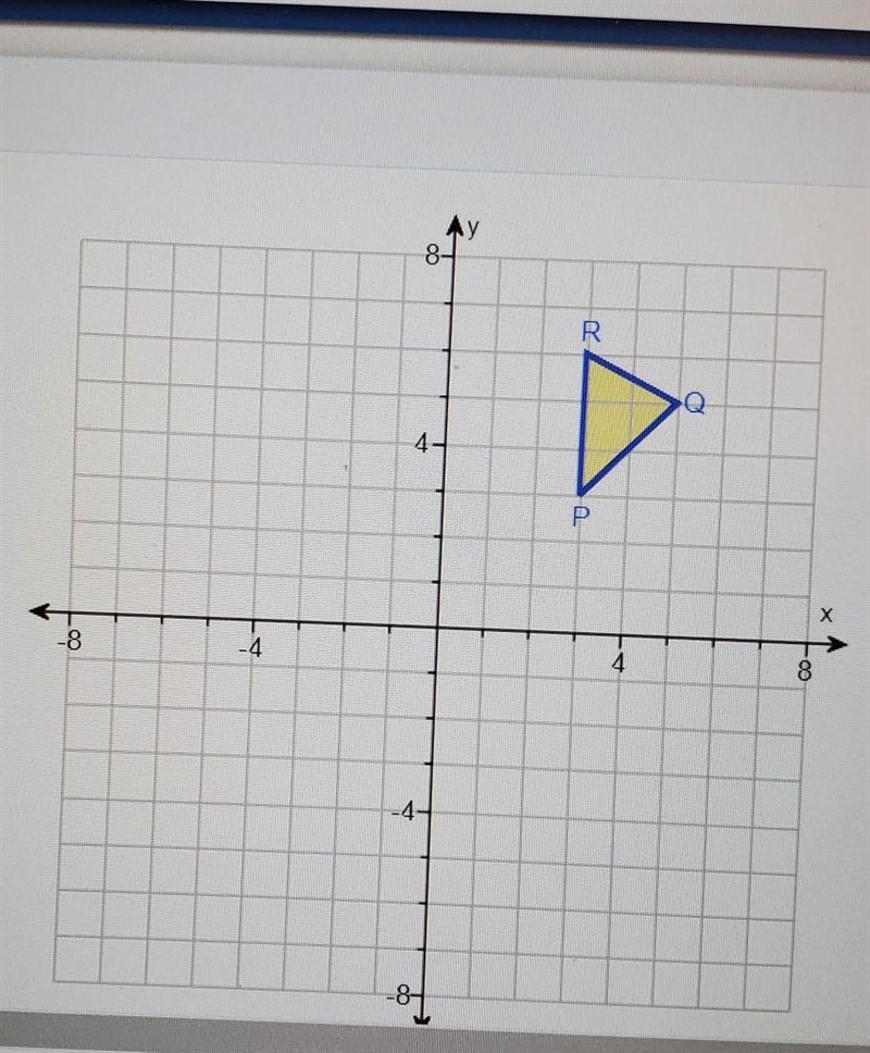 Suppose ΔPQR is rotated 270° about the origin, (0,0). Find the coordinates of P′, Q-example-1