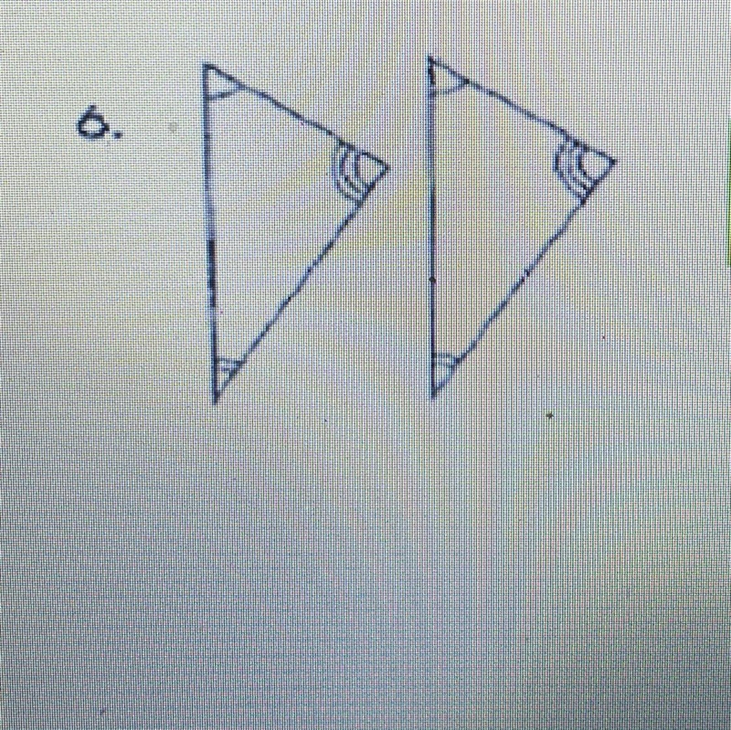 Are these two triangles congruent? A) SSS B) SAS C) Not Congruent D) Other I’ve tried-example-1