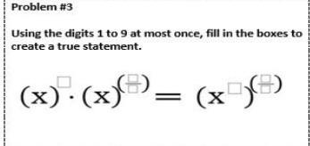 HELP ME OUT Using the digits 1 to 9 at most one time each fill in the boxes to make-example-1