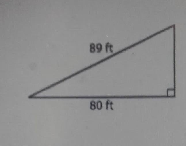 What is the missing length of the side? 89 ft 80 ft A 120 ft B 9 39 ft D 30 ft-example-1