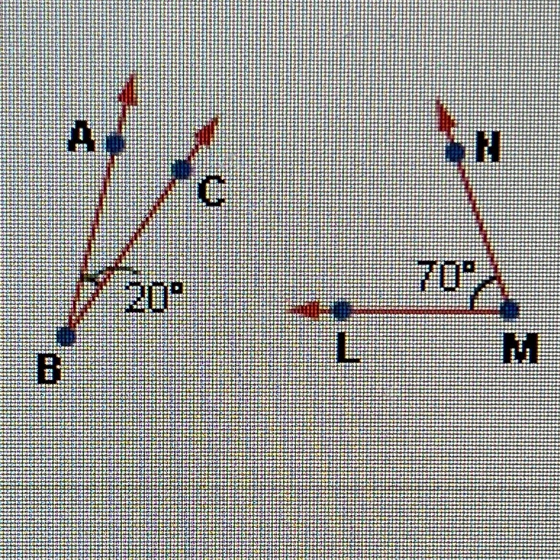 What is the relationship between the pair of angles ABC and LMN shownin the diagram-example-1