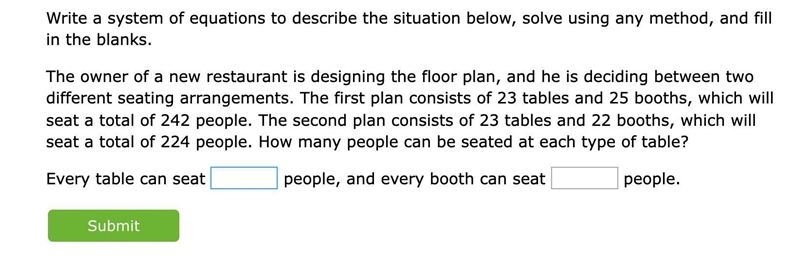 The owner of a new restaurant is designing the floor plan, and he is deciding between-example-1