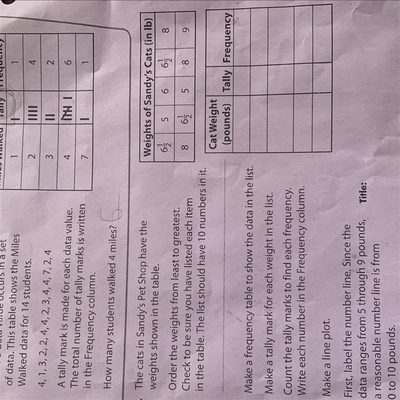 5th grade math Can’t solve 2-3- and 4The first question is really number (2) The cats-example-1