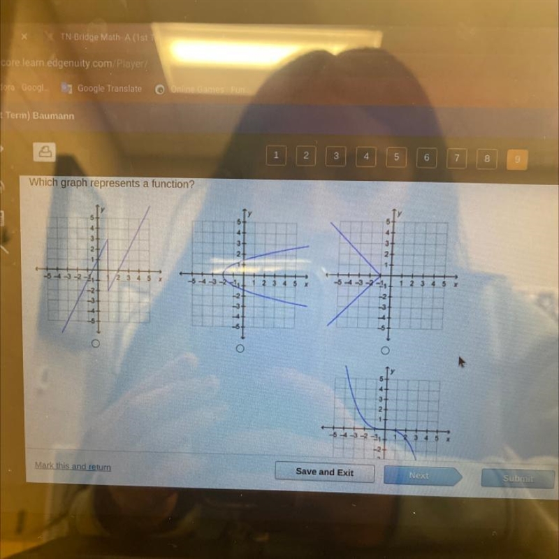 Which graph represents a function?-example-1