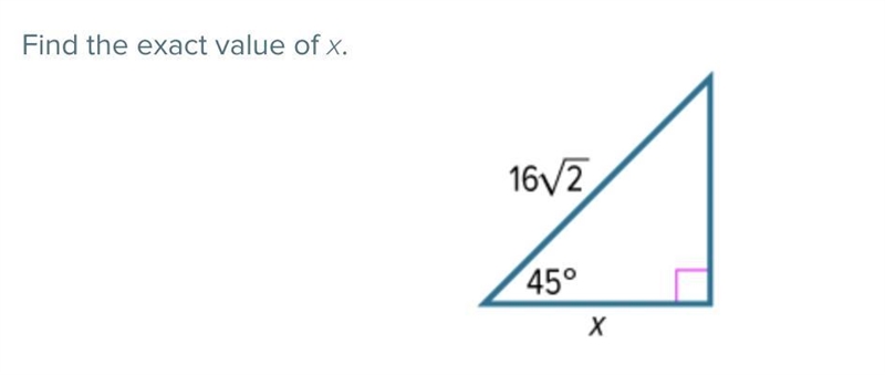 Find the exact value of x.-example-1