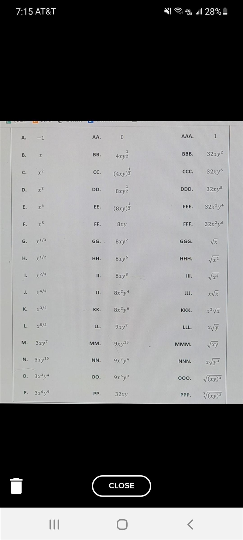 Simplify the problem and use the chart to find the answer.-example-2