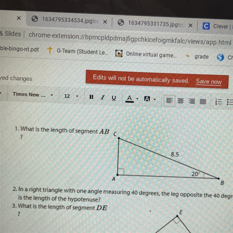 Solve for #1 please, What is the length of segment AB-example-1