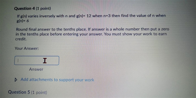 If g(n) varies inversely with n and g(n)- 12 when n-3 then find the value of n wheng-example-1